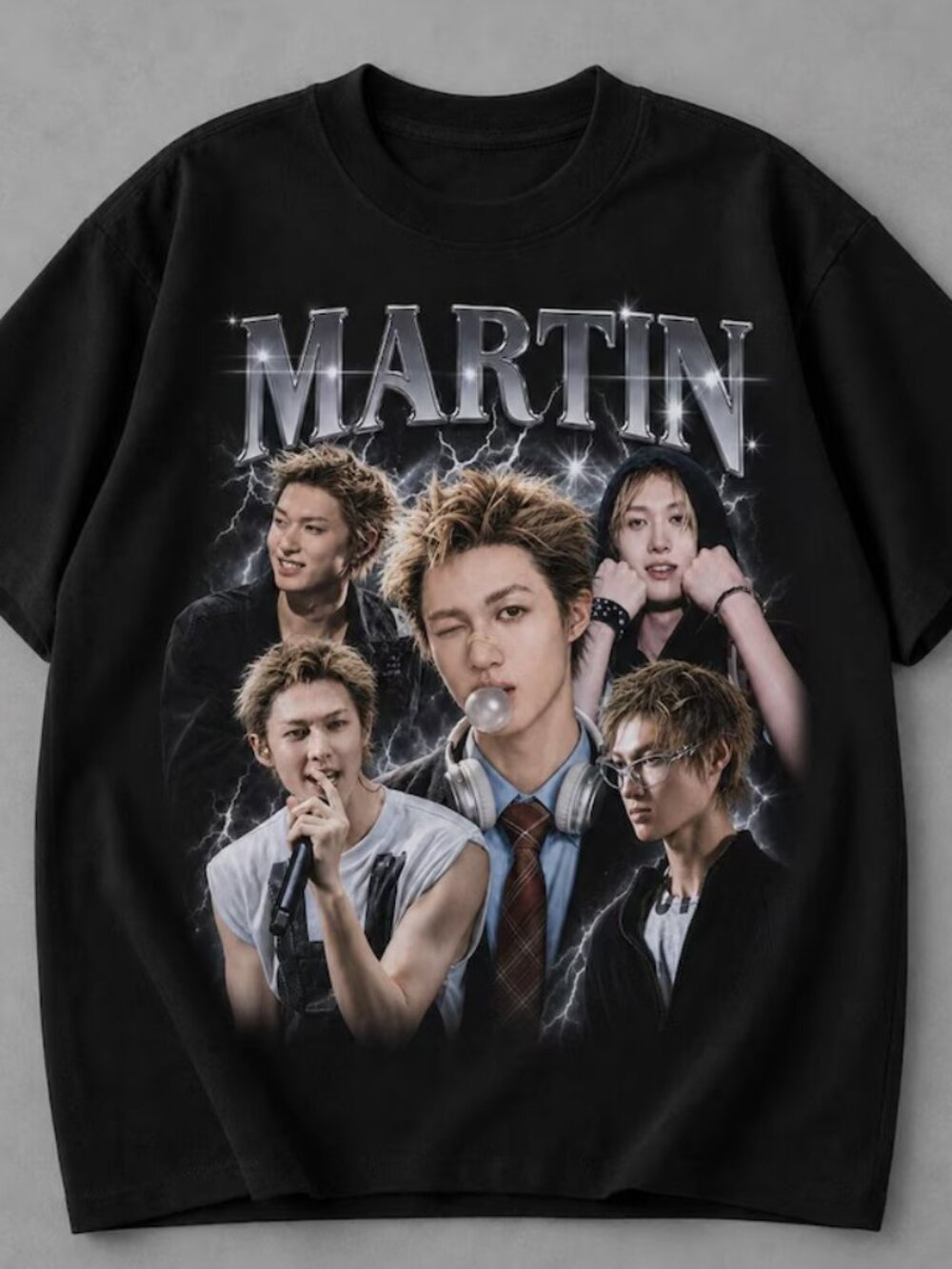 Martin Graphic Vintage Black Unisex T-Shirt